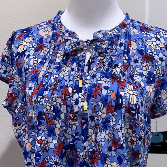 🆕NWT Liz Claiborne Floral Blouse - Picture 3 of 11